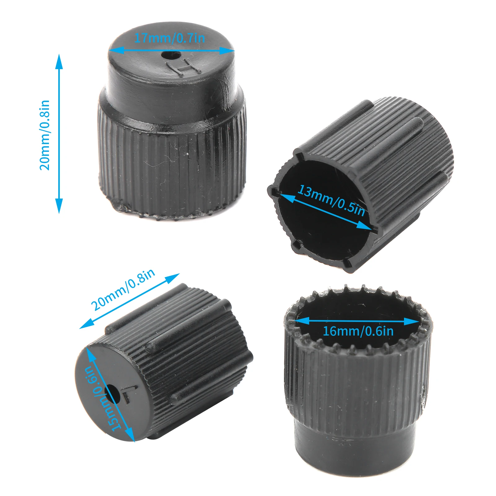 에어컨 서비스 A/C 수리 냉매 충전 포트 커버 자동차 액세서리 A/C 포트 커버