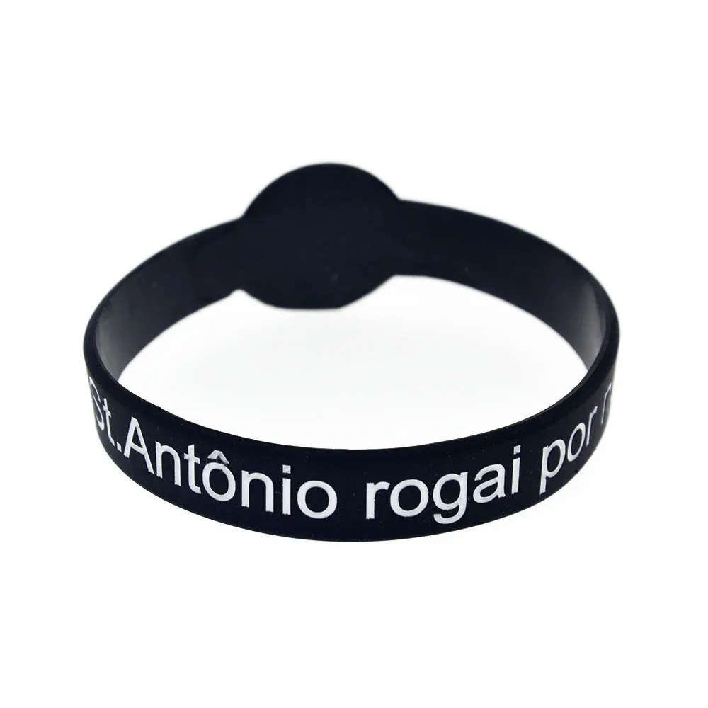 25 Stück St. Antonius 'Rogai Por Nos' Jesus Silikon-Armband Uhrenform-Design Katholischer Andachts-Schmuck Armband – Detail 7