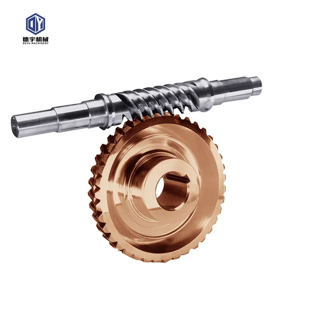 Worm Gear and Shaft on Lifting Equipment