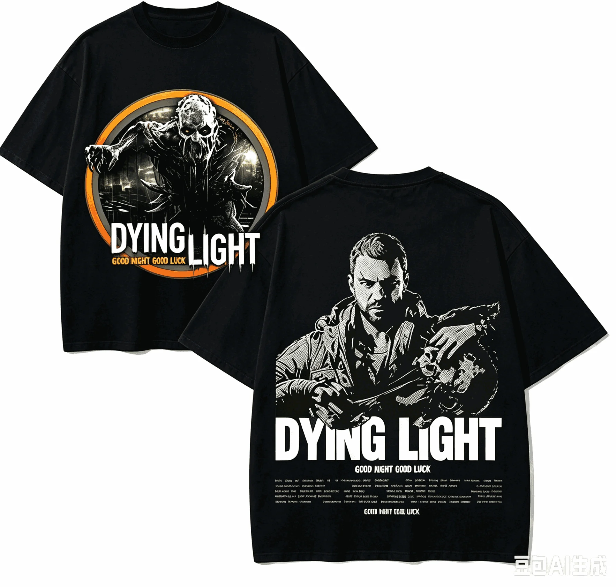Dying Light Anime Lover T-shirt Harajuku Cotton New Model High Street Oversized Unisex Short Couples Streetwear Trendy Couples