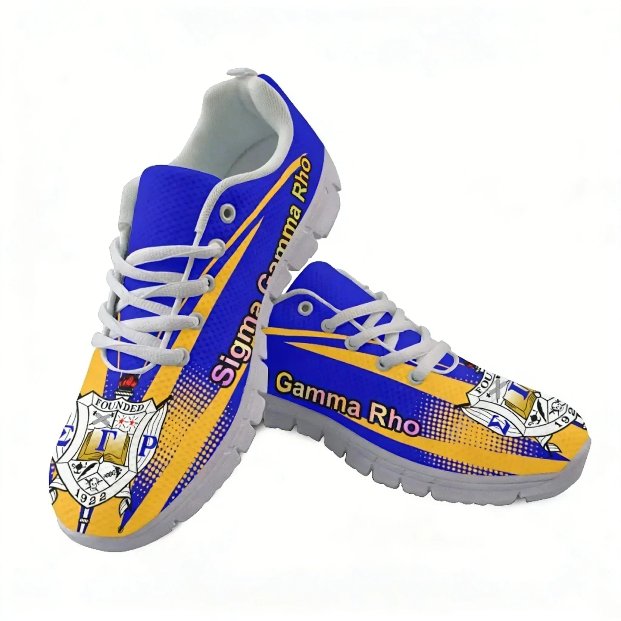 Lace-up Mesh Men Casual Shoes Sigma Gamma Rho Poddles Printed Women Lightweight Comfortable Walking Sneakers