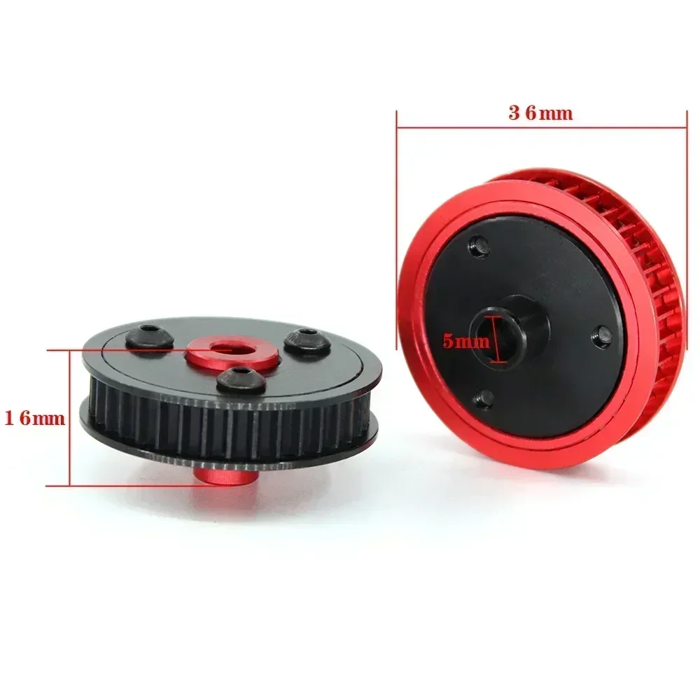 3,2/5,0 Riemenantrieb Getriebesystem für 1/10 RC Car Crawler Axial SCX10 & SCX10 II 90046 Upgrade DIY Teile