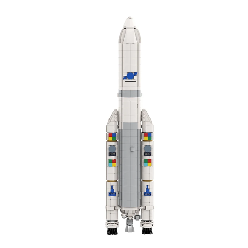 MOC Rrocket Launch 1:110 Arianeal 5 ECA Rocket Building Blocks Space Artificial Satellite Universe Sspaceflight Bricks Toys