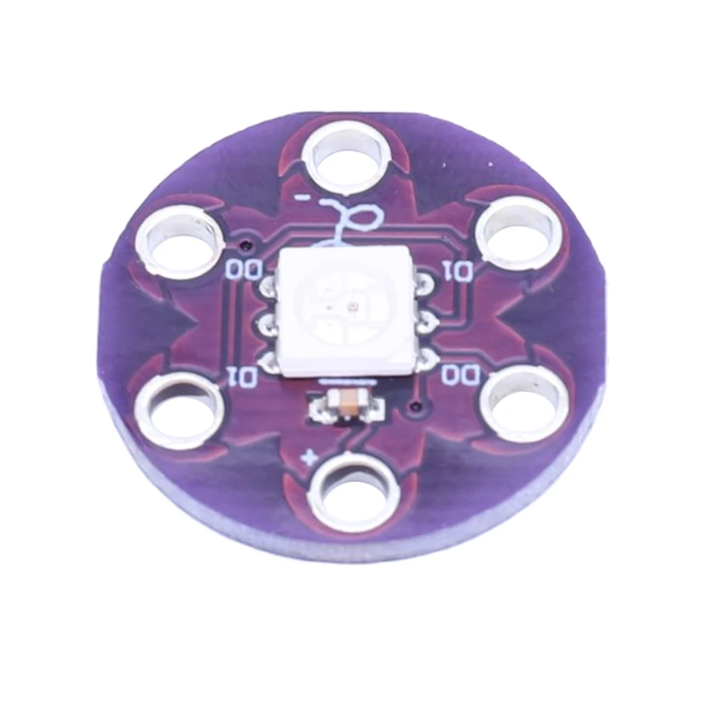 LilyPad Pixel Board WS2812 5050 RGB LED Module WS2812 RGB LED Development Board Module for Arduino DIY Kit