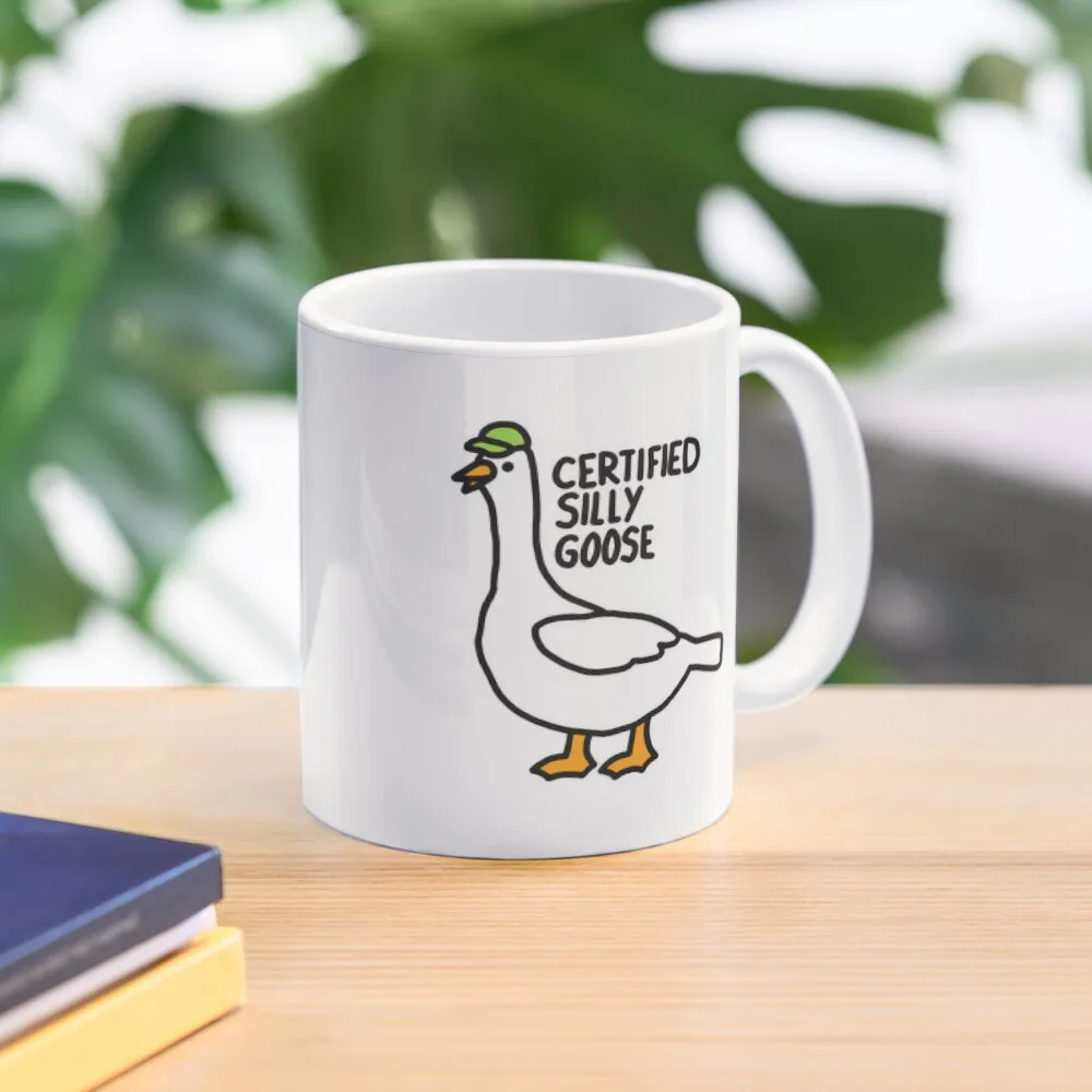 Certified Silly Goose Classic  Mug Cup Picture Design Simple Handle Round Tea Printed Drinkware Gifts Coffee Photo Image