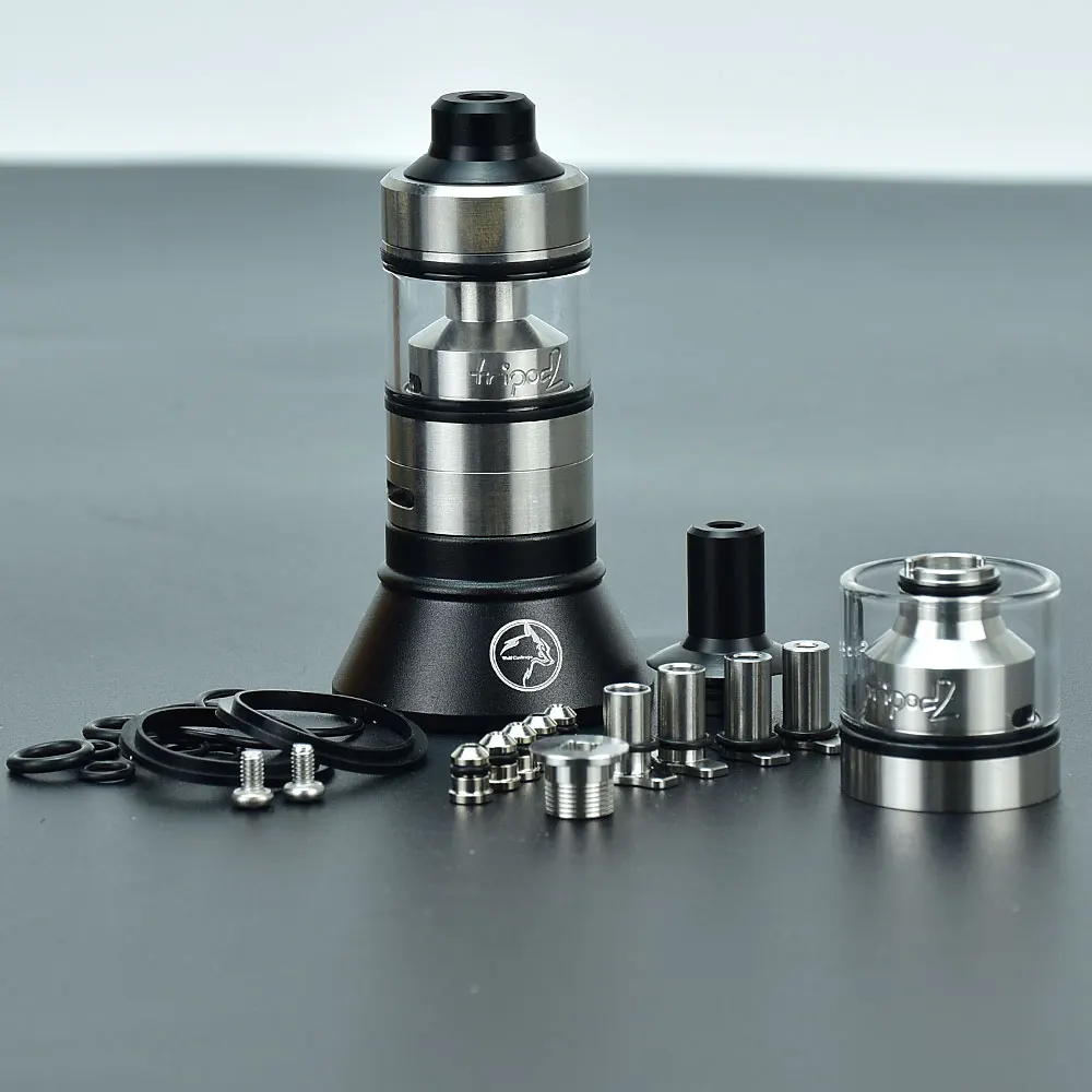 ترايبود 2 هيئة الطرق والمواصلات إعادة البناء خزان 2.0 مللي 22 مللي متر لفائف واحدة هيئة الطرق والمواصلات 316SS البخاخة MTL /DL دبابيس الهواء 0.8/1.0/1.2/1.5/1.8. 5/2/2.5/4 مللي متر