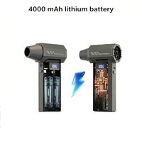 Ventilateur sans fil sans balais Turbo 110000 tr/min pour le nettoyage de voiture avec éclairage LED, affichage numérique, portable, utilisation en extérieur pour barbecue 2