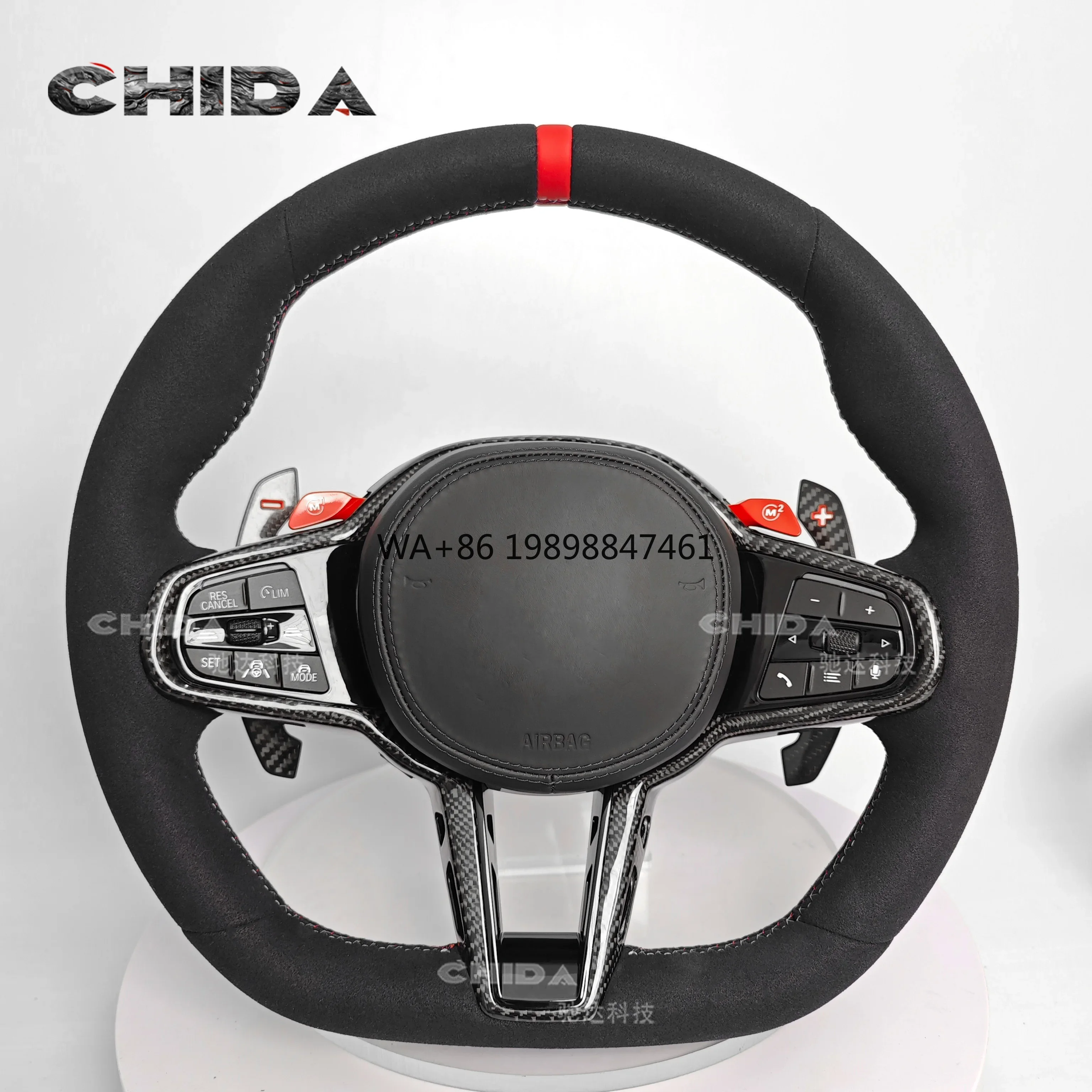 

B-M-W Steering Wheel Handmade Customizable Full Leather Carbon Fiber 2 3 4 5 6 Series Customized F30 F20 F10 F22