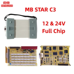 Herramienta de diagnóstico automático, multiplexor MB Star C3 V2023.09 SD Connect C3 compatible con coches y camiones de 12V y 24V con relés NEC