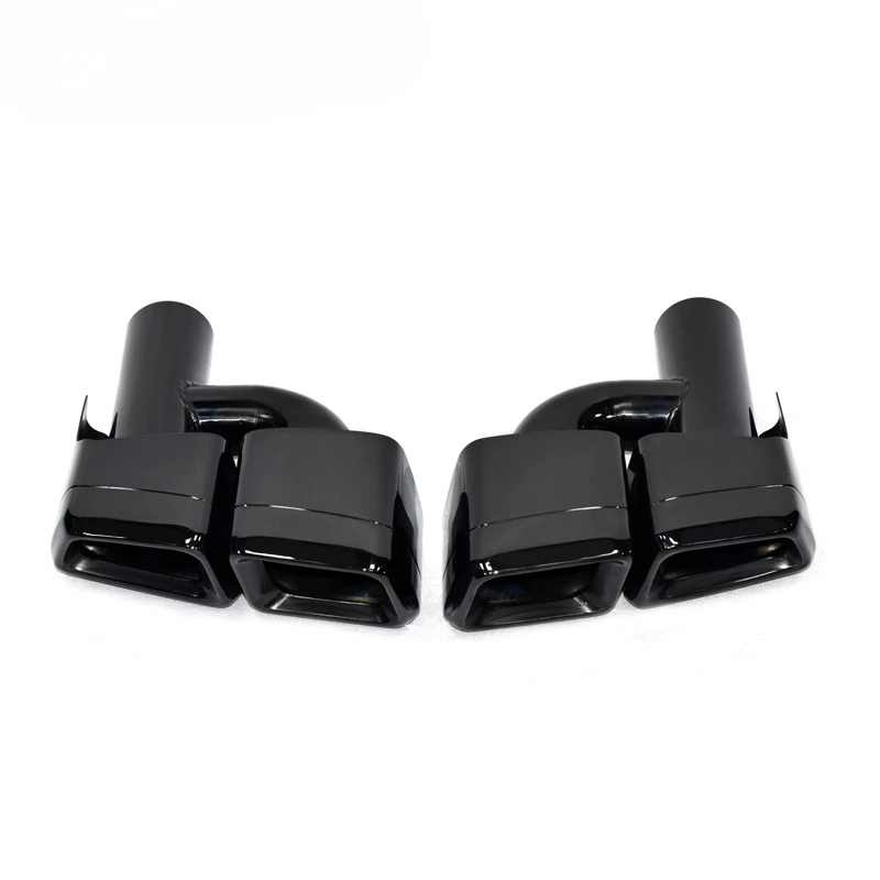 Suitable for W204C Class W212W204 exhaust pipe modified tail throat C63E63CLS square mouth tail nozzle
