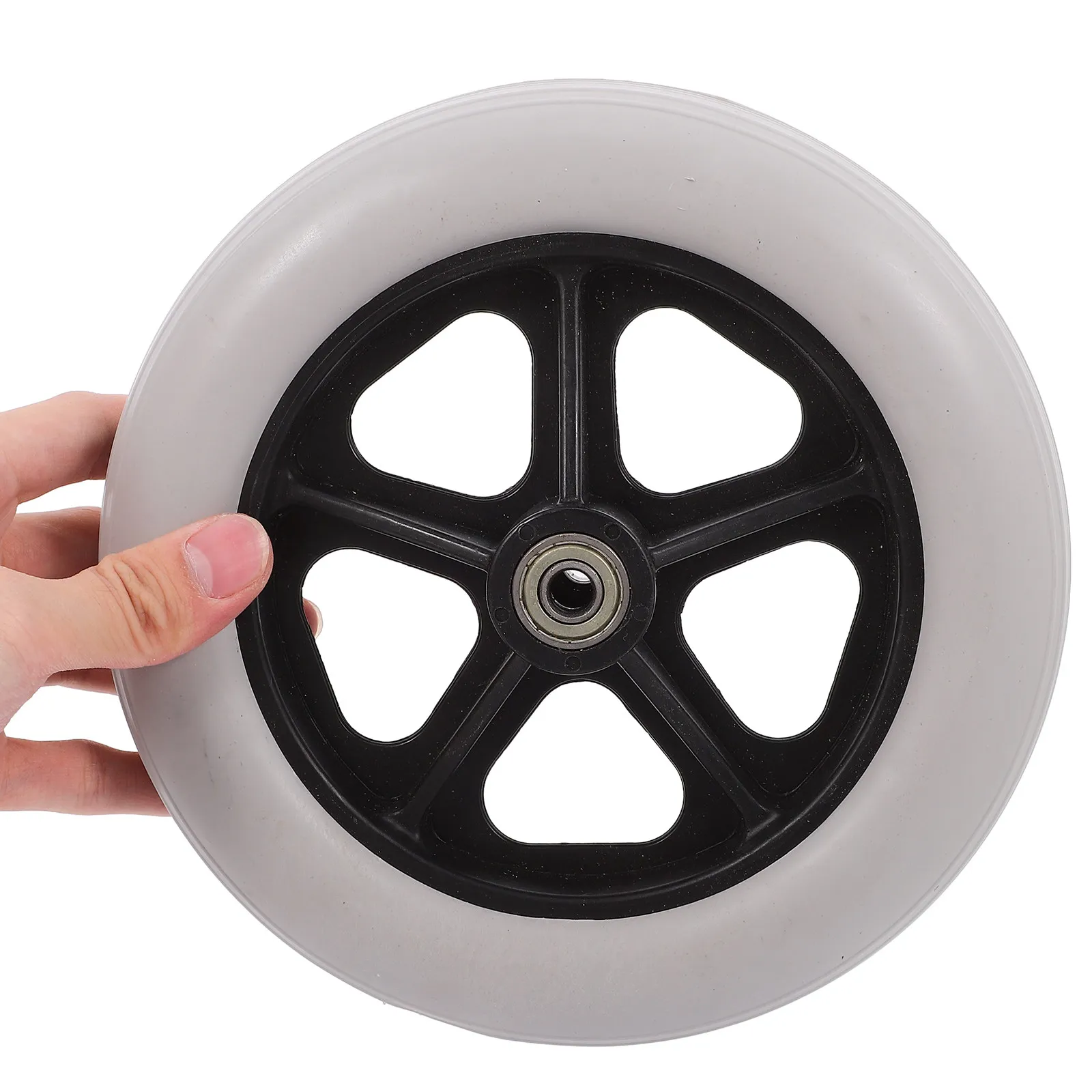2Pcs Walker Replacement Wheels Grey Front Caster Tires for Drive Wheelchairs Shopping Cart Chair Wheel Assembly