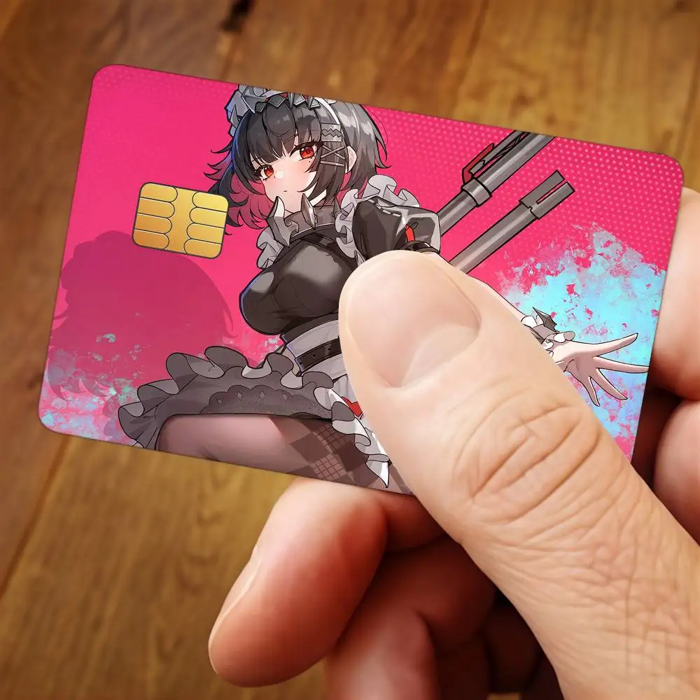 ZZZ Gaming Ellen Joe Credit Card Public Transportation Cards Sticker Waterproof Card Face Decoration 4PCS