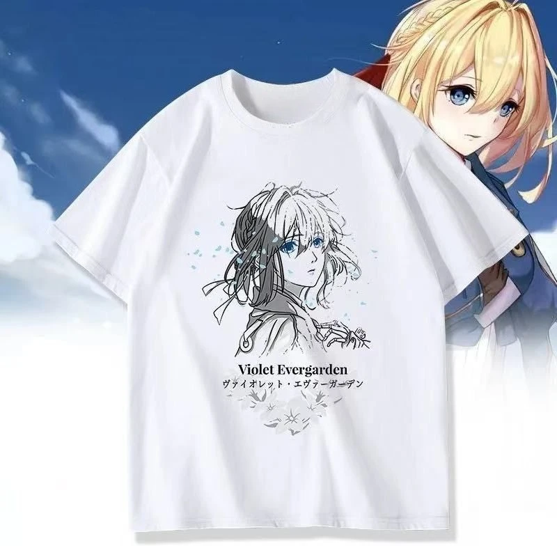 

Japanese Anime Girl Game Men's T-shirt Oversized T-shirt Casual Cotton Daily Four Season T-shirt Women's Clothing Breathable Top