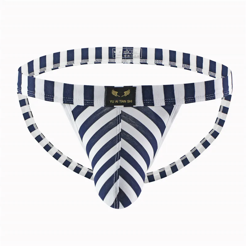5PCS Men Underwear Double Strings Low Waist Men Thong Cotton Sexy Jockstrap Cotton Male Panties Cueca Tanga Hombre Thongs