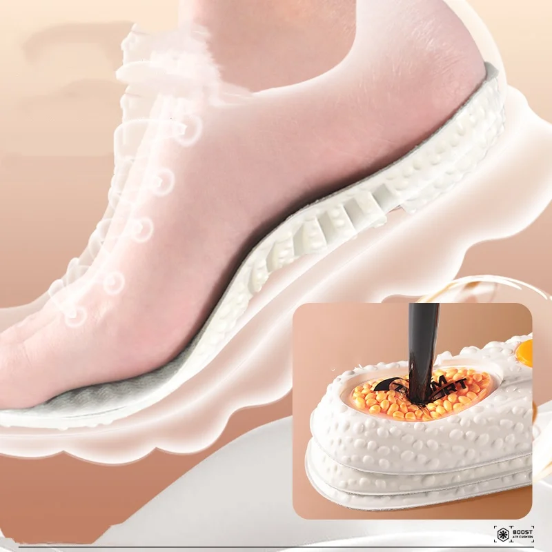 الفشار الرياضة وسادة هوائية النعال امتصاص الصدمات للرجال التكبير امتصاص الصدمات امتصاص العرق إزالة الروائح الكريهة النعال للنساء