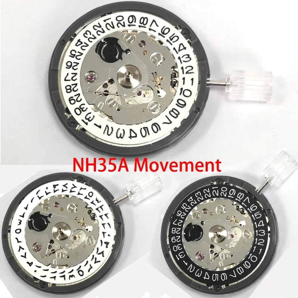 

Newest Number/Ancient Arabic Calendar Disc NH35A Automatic Mechanical Movement 3 O'clock Position NH35A Movement NEW DIY