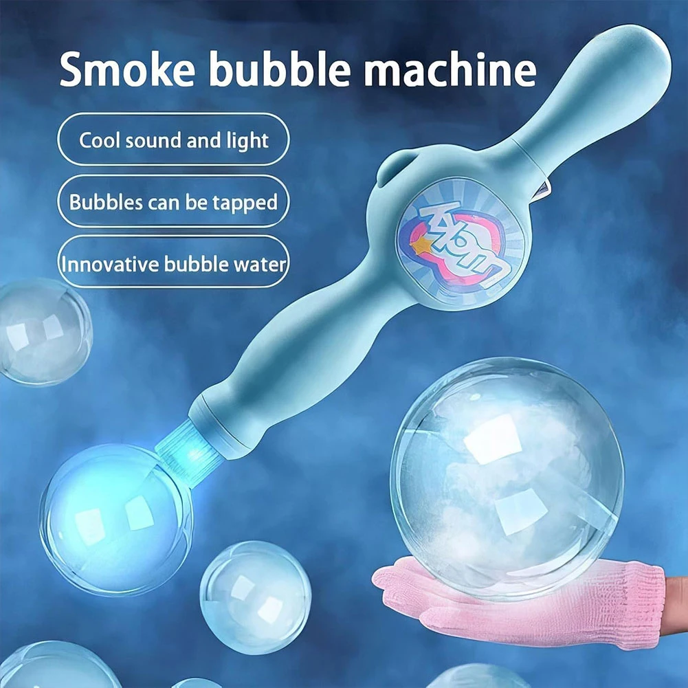 Machine à bulles sans fil avec format 310mm et matière plastique, Machine à bulles Portable pour fête d'enfants, pour divertissement intérieur et extérieur