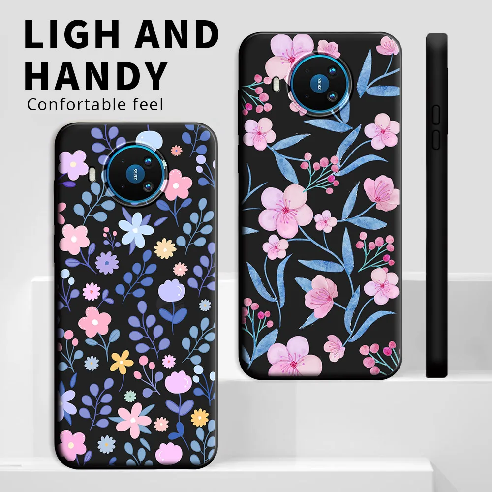 For Nokia 8 V 5G UW Case Floral Soft Silicone TPU New Fashion Style Phone Case For NOKIA 8 V 5G UW Butterfly Back Cover Conque