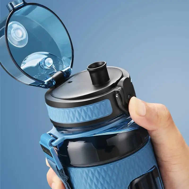 Sports Water Bottles Gym Leak-proof Drop-proof Portable Shaker Outdoor Travel Kettle Plastic Drink Water Bottle BPA Free