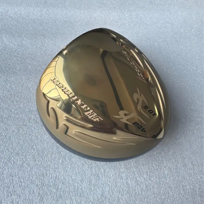 Works titanium golf driver golf head only have 10.5 deg 1pc stock gold colour 187gms