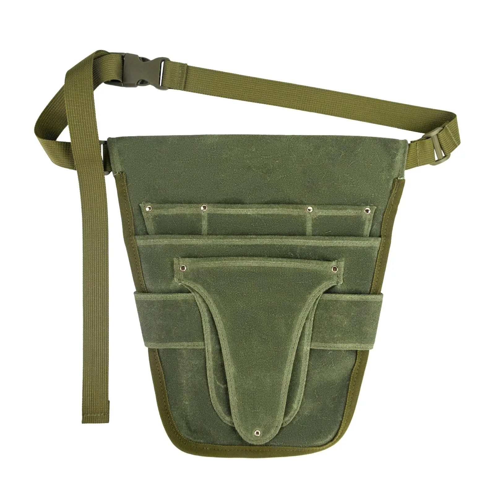 Gardening Waist Pouch Canvas Tool Belt Small Organizer Utility Bag with Multiple Pockets for Outdoor Work