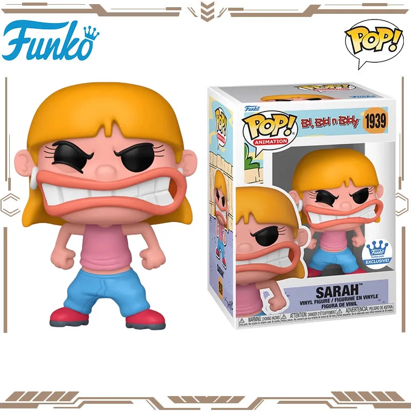 

Оригинальная фигурка Funko POP Ed, Edd, 'N' Eddy Sarah 1939, игрушки для мальчиков и девочек, подарок, коллекционная модель, украшения