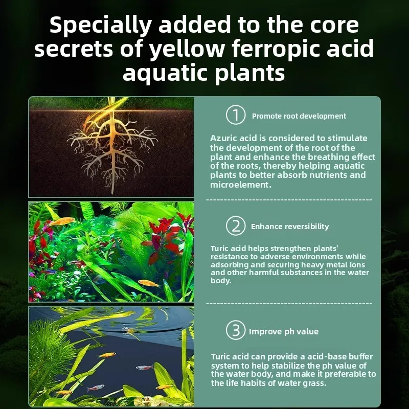 Aquarium Plant Fertilizer - Complete Liquid & Substrate Nutrition for Planted Tanks - Ideal for Aquatic Moss, Stem&Carpet Plants