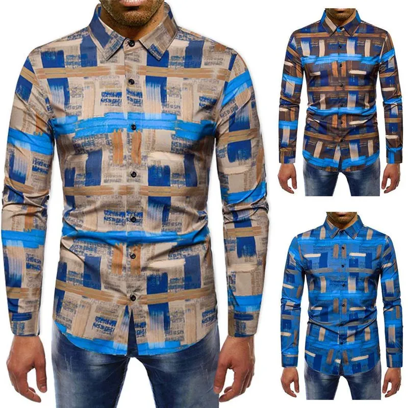 

Autumn European Size Longsved Shirt Men's Fashion Loose Fit PU Leather Velvet Long Sleeve Casual Camouflage Shirt
