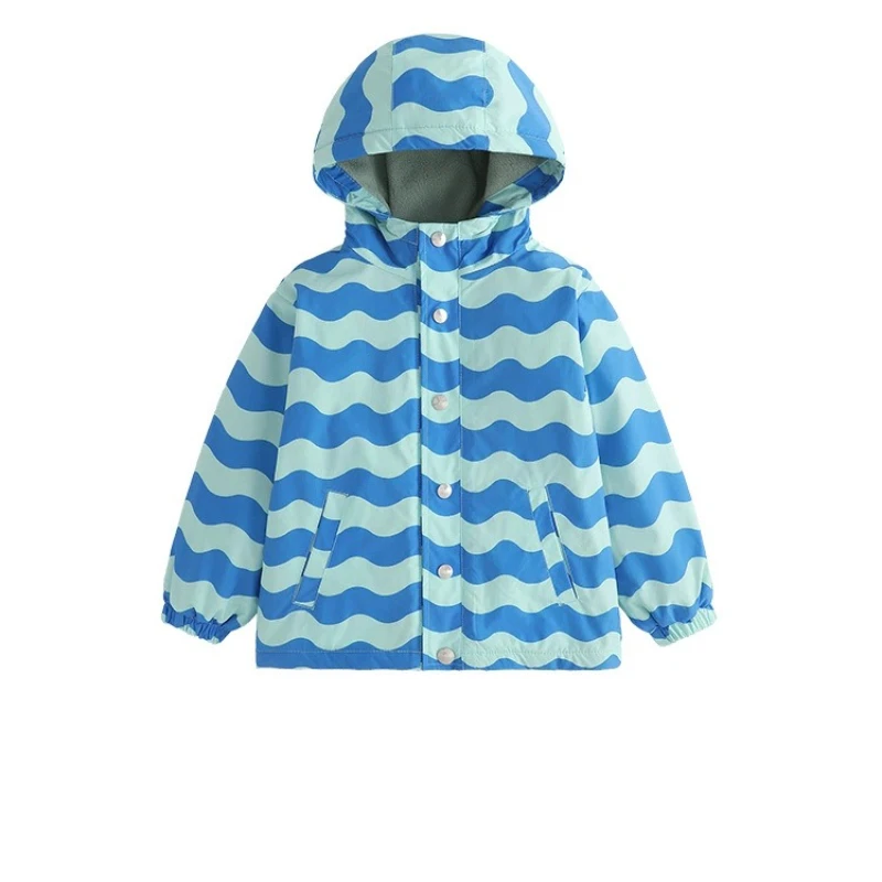 سترات للأولاد بغطاء للرأس للربيع والخريف للأطفال مقاومة للماء معطف كاجوال للمراهقين ملابس خارجية للمدرسة ملابس واقية للأطفال
