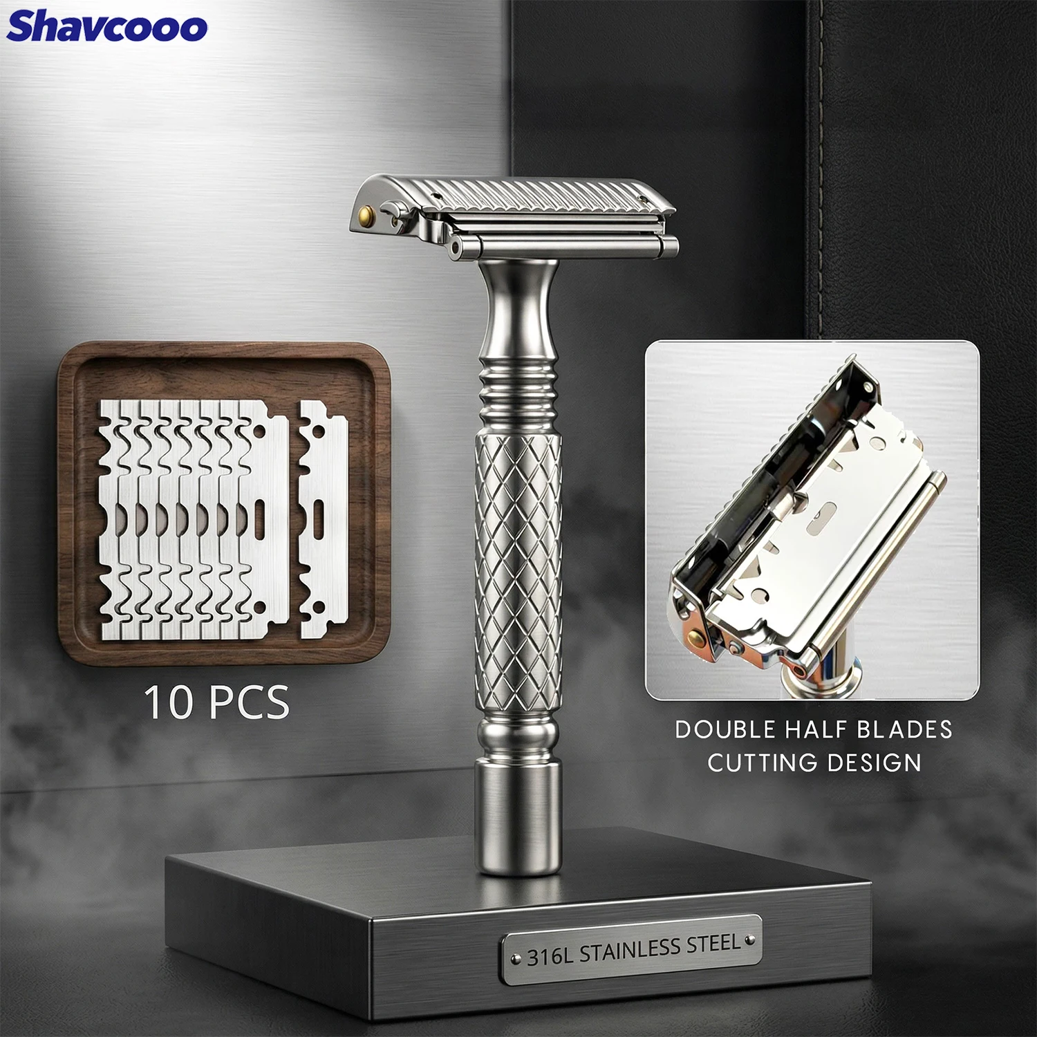 Straight Razor Safety - Shavcooo GP700 Pro 4D Fortschrittliches Herren-Rasiersystem