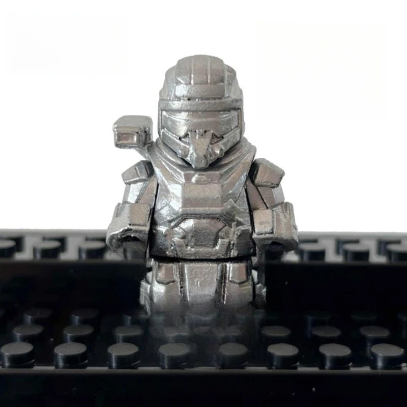 MOC Fighter Armor Building Blocks Man Exoskeleton Model Ornament, Children\'s Puzzle Assembly Toy, Boys\' Holiday Gift Collection