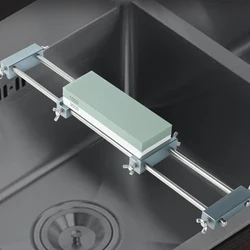 Lengthen Sharpening Stone Holde for Large Kitchen Sink Adjustable Stand Sharpening Holder Fixing Telescopic Whetstone Frame