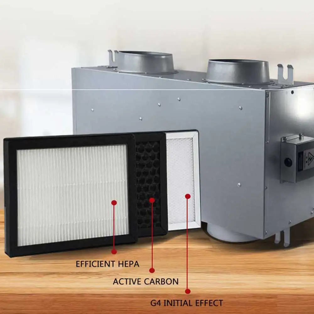 Commercial Flow Fresh Air Fan Air System Silent Centrifugal Ventilator Household Exhaust Fan