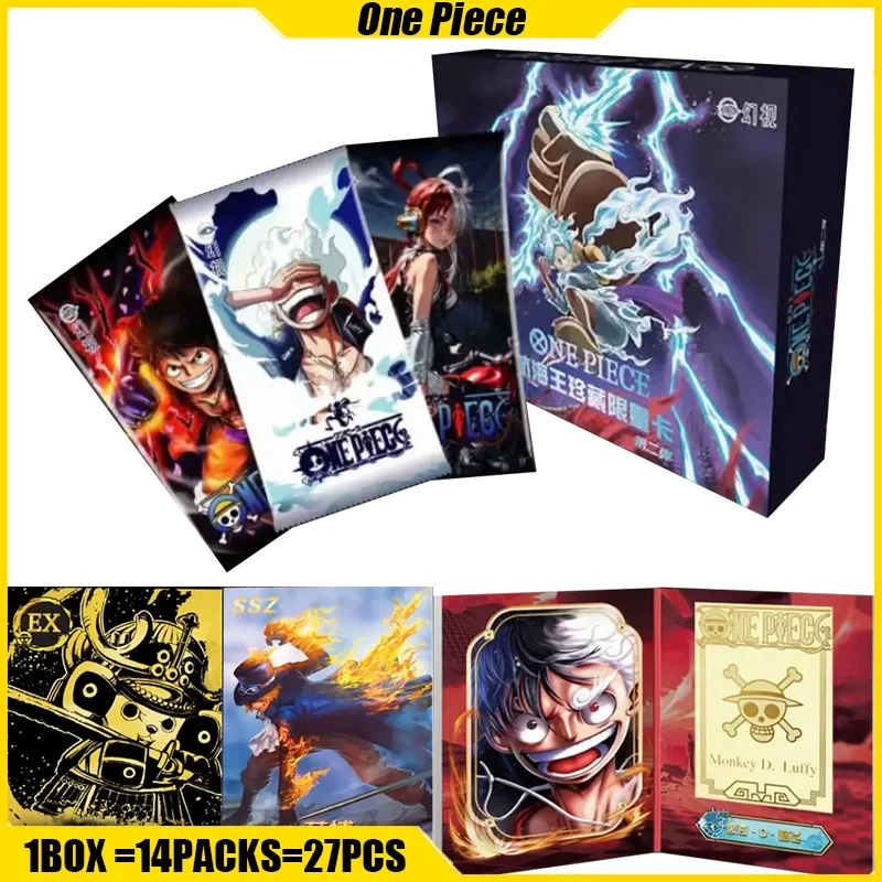 

HUANSHI 2ND One Piece Cards Anime Figure Collection Cards Mistery Box Board Games Toys Birthday Gifts for Boys and Girls