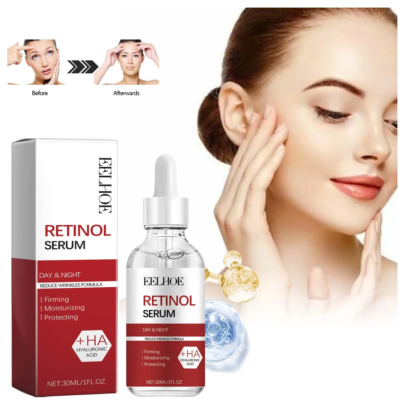 

EELHOE Retinol Essence for Face Moisturizing, Fumming, Firming, Brightening and Softening Essence