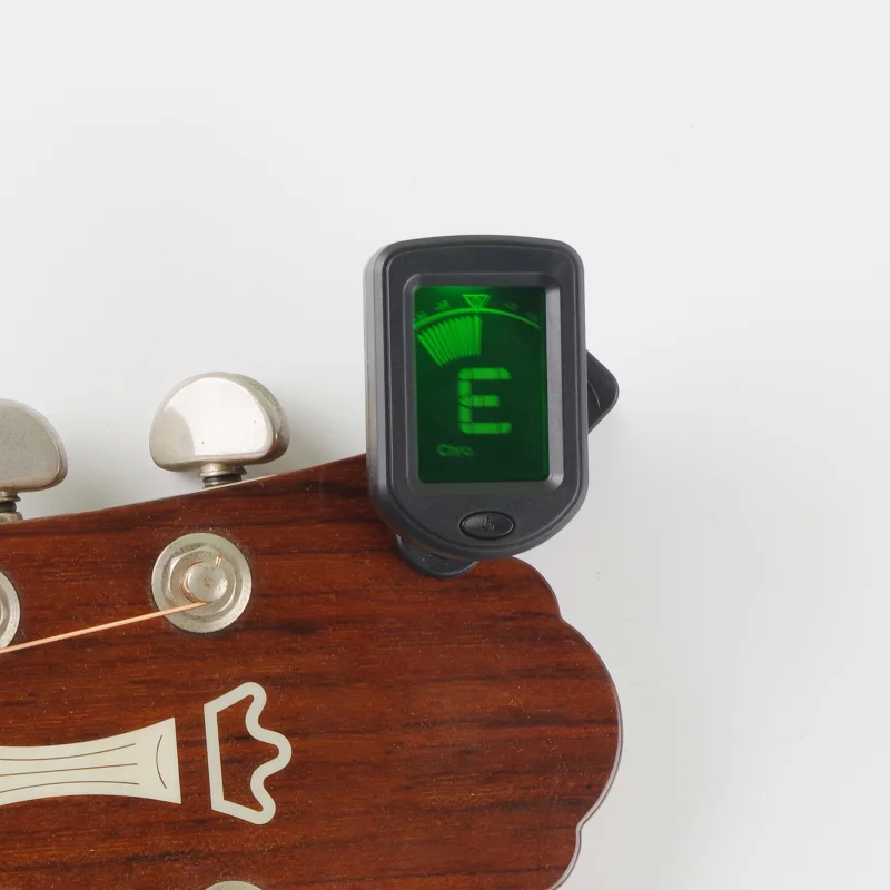 Guitar Tuner Digital Clip-On Tone Tuner for Electric Urikri Bass Violin Universal 360 Degree Rotatable Sensitive Built-in Batter