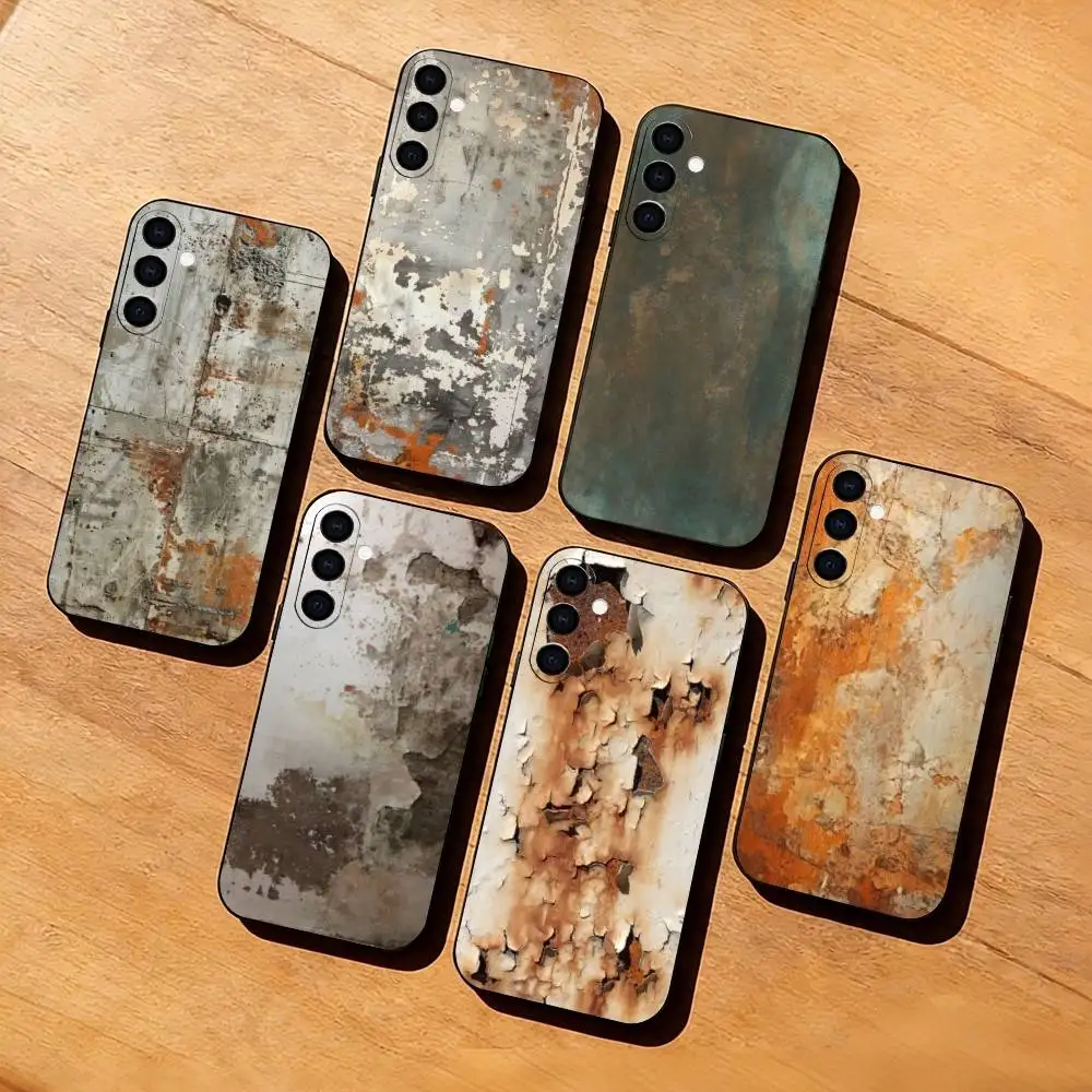 R-Rusty I-Industrial style  Phone Case Black Silicone Soft For Samsung Galaxy A73,A72,A71,A70,A53,A52,A51