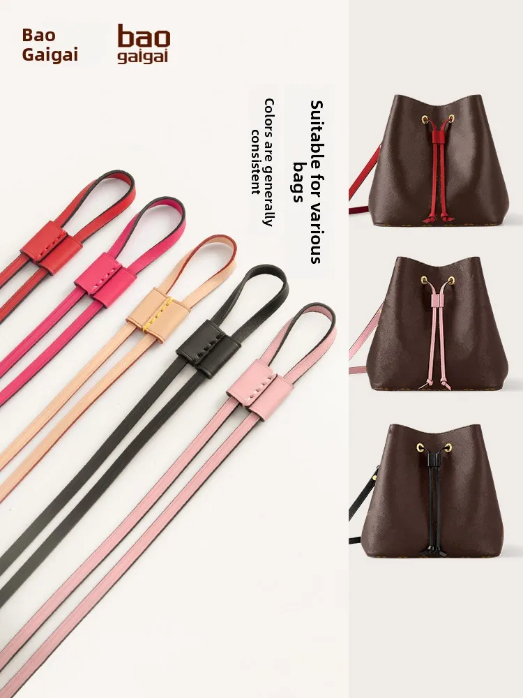 Adjustable Drawstring Lock Buckle Strap for LV Neonoe Bucket Bag Replacement Accessories Fine Strap Buckle Slides