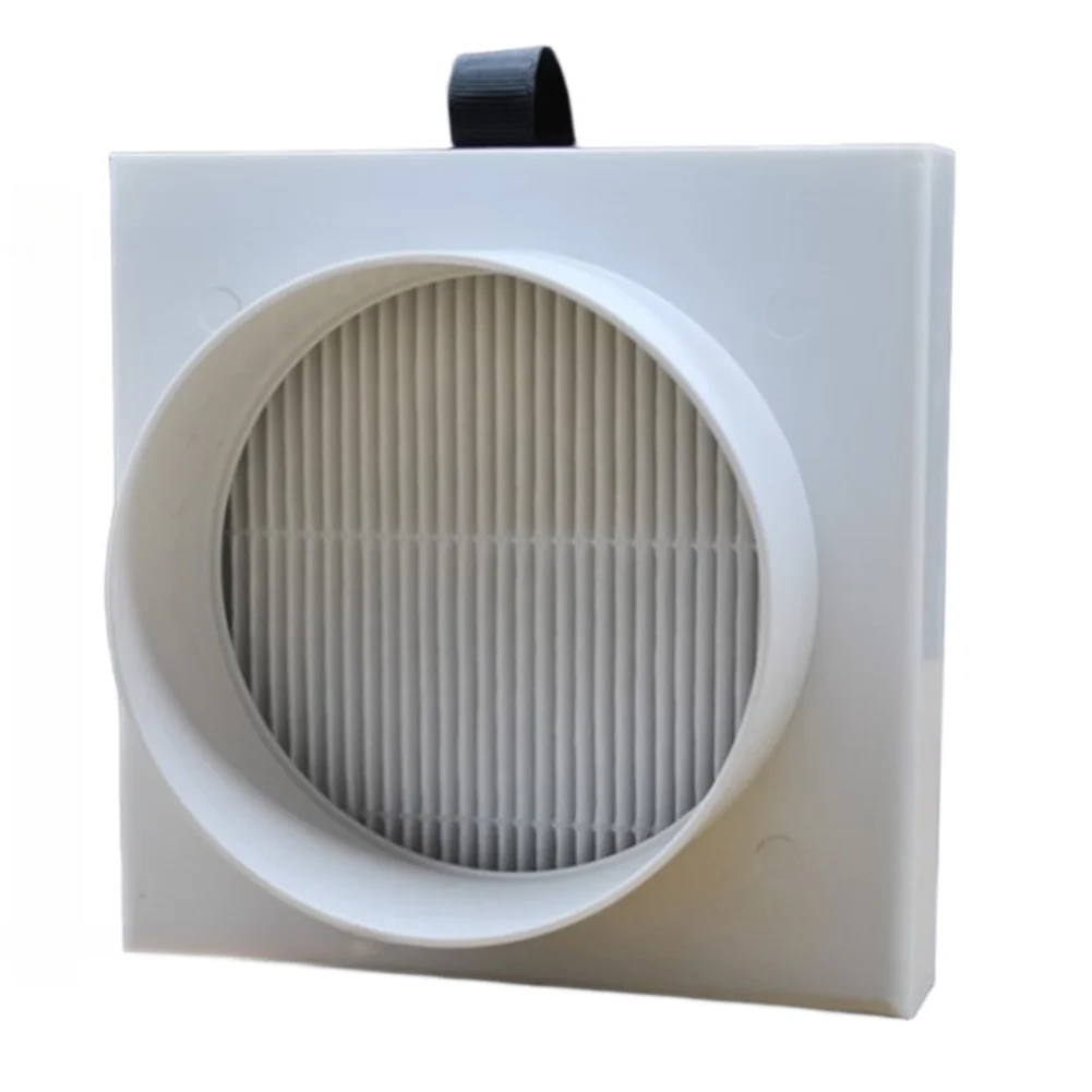 Fresh Air Duct Fan Intake Filter Box with Pre Filter Function for Dust Outdoor Debris ABS Aluminum Alloy Activated Carbon