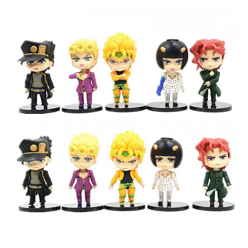 Anime Le Bizzarre Avventure di JoJo Figura Kujo Jotaro Iggy Polnareff Kakyoin Tenmei Action Figure Bambini Ornamenti Regalo Da Collezione