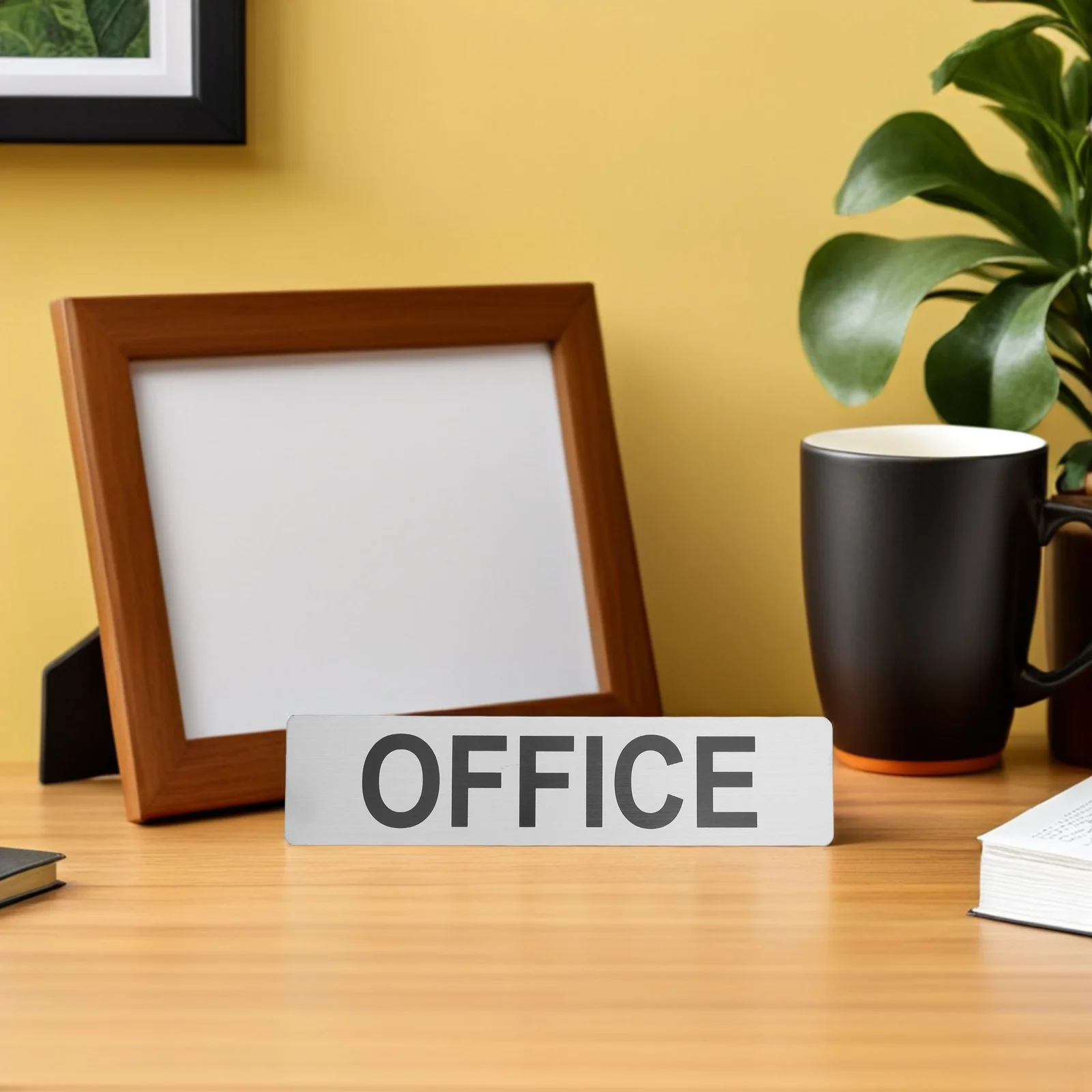 5Pcs Office Door Signs Aluminium Alloy Metal Plaques Easy Installation Business Meeting Room Wall Signs Professional Office