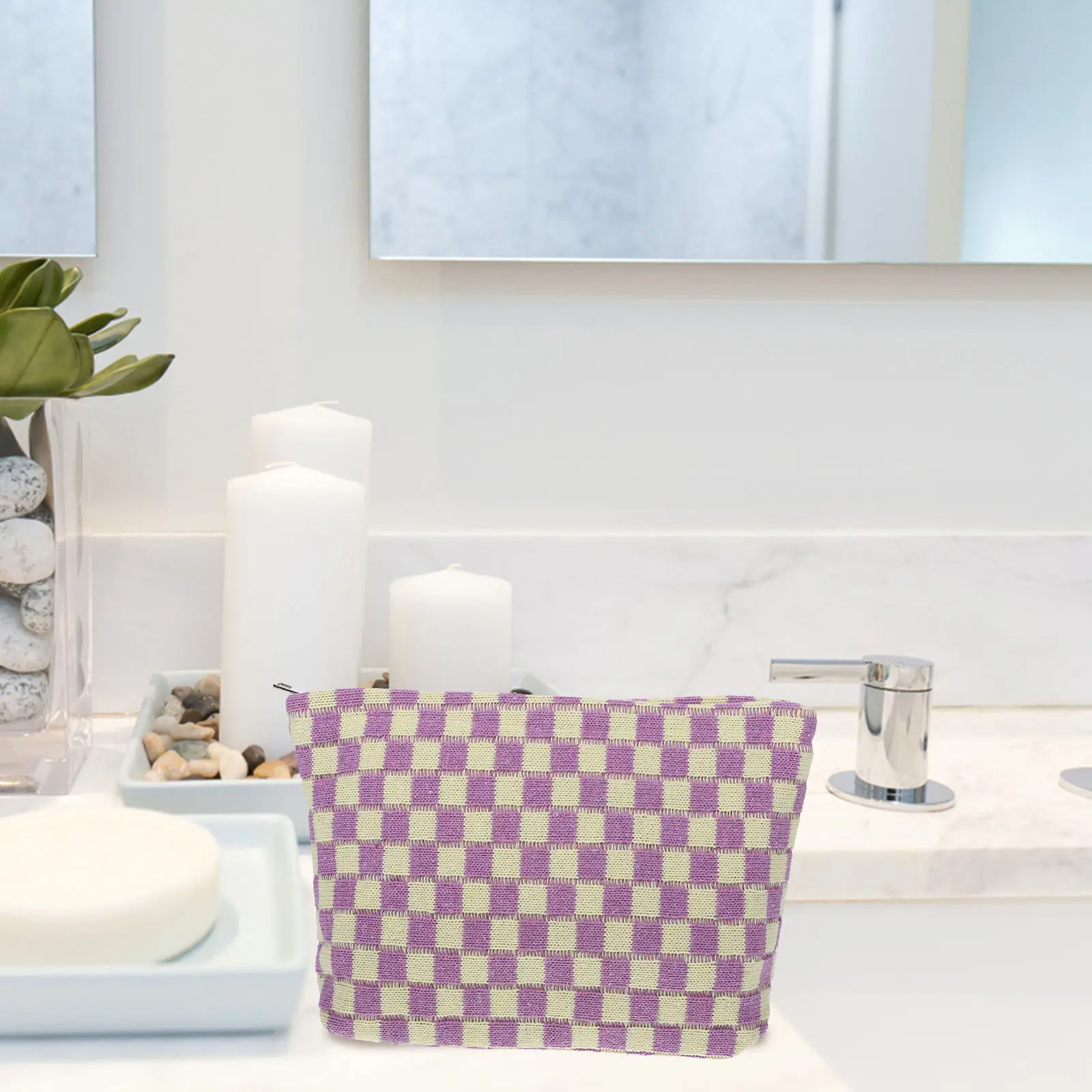 

Большая моющаяся косметичка для путешествий, портативная сумка для хранения туалетных принадлежностей, многоразовый контейнер для макияжа для женщин