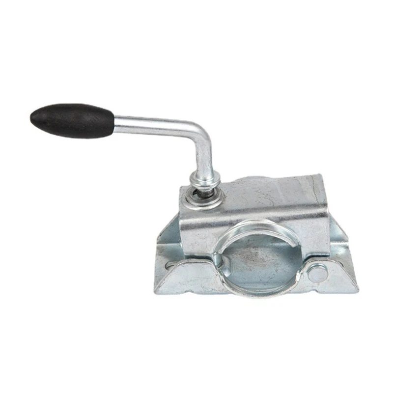 Clamp Split Fixing Bracket Practical High Strength Wheel Prop Stand for Trailer 48mm/1.89inch Clamp