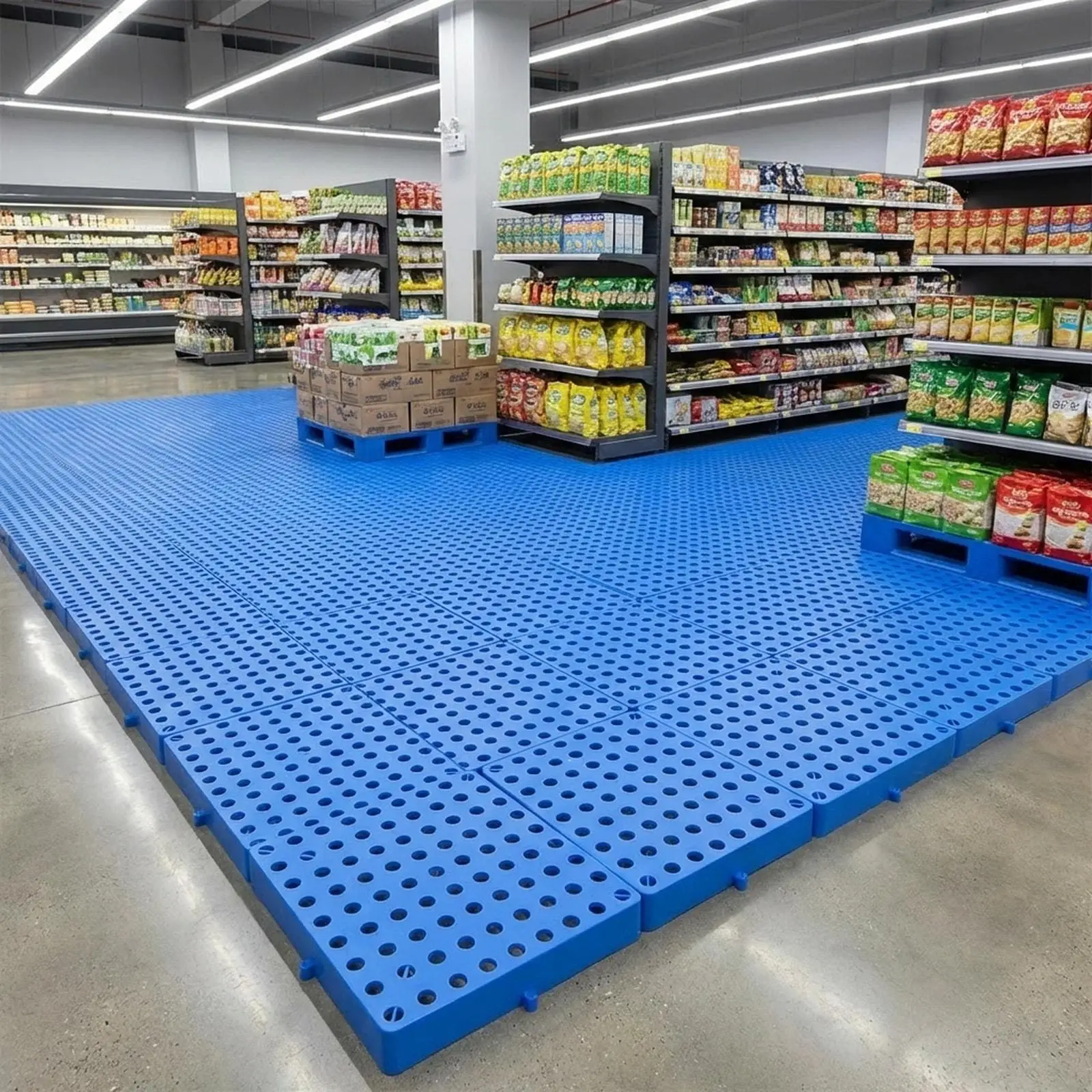 

Storage Pad Floor Pallet Platform Multifunctional for Industrial Restaurant Supermarket