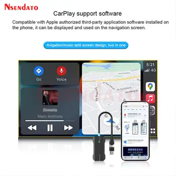 Bezdrátový adaptér CarPlay Dongle s USB typu C, kabelový na bezdrátový adaptér CarPlay Box pro iPhone a iPhone 6 nejlepší prodej Bezdrátový adaptér USB typu C - №1