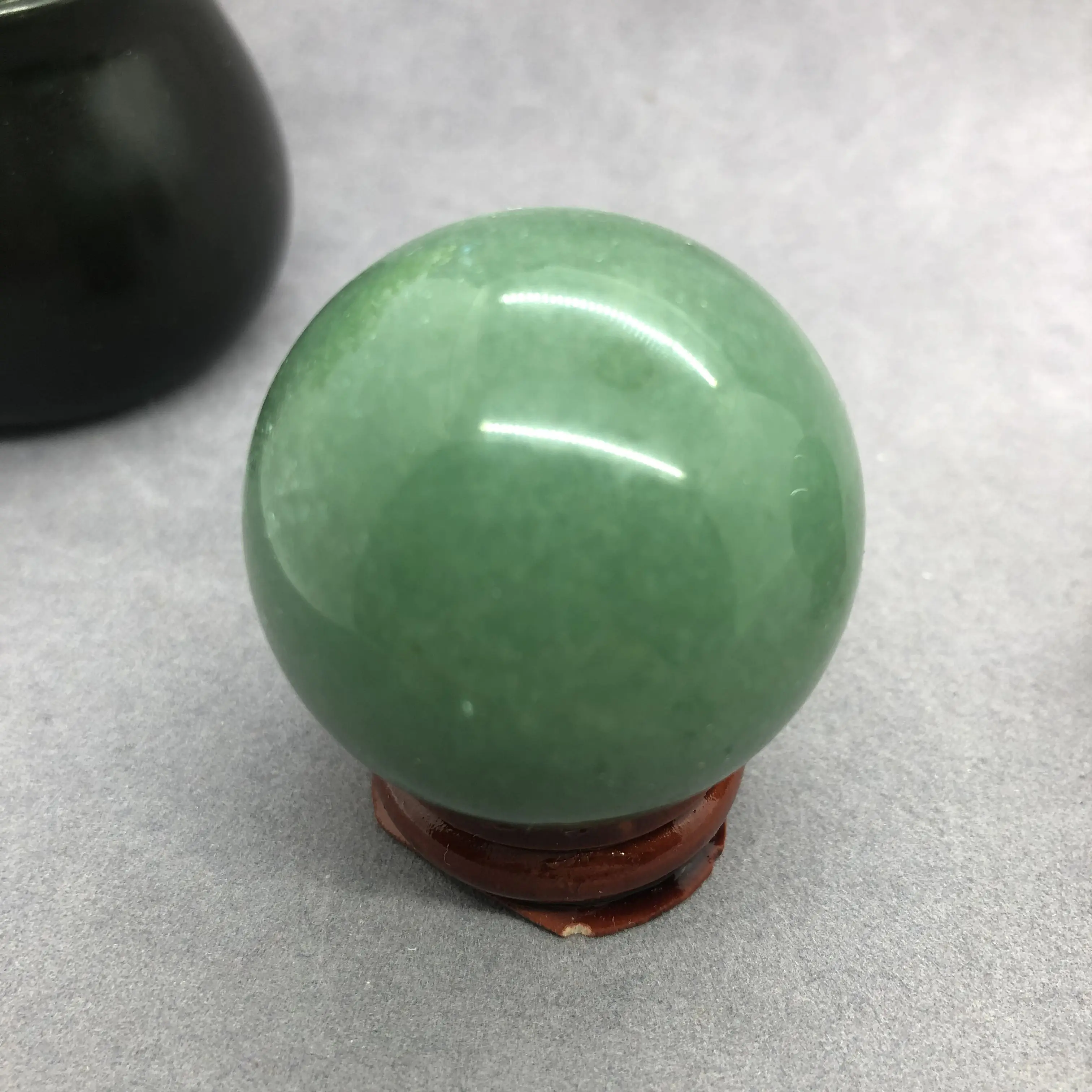 Green Aventurine Ball Natural Stone Diy for Decoration Fitness Speculum