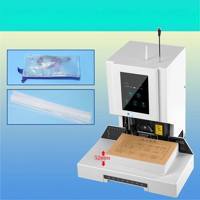 Electric Laser Positioning Archive Hot Melt Rubber Tube Automatic Bill Recording Financial Accounting Binding Machine