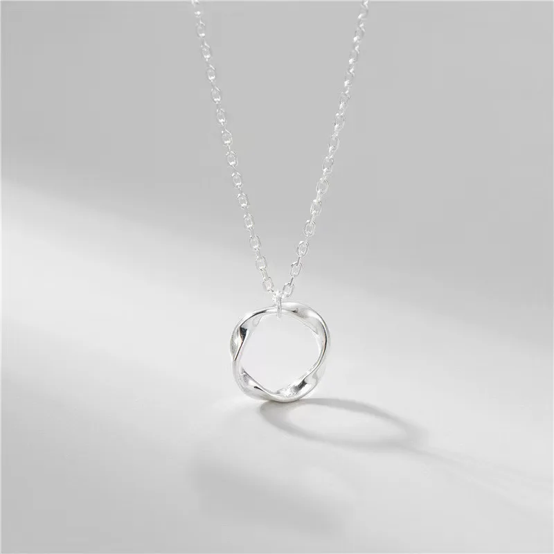 Mobile Game Romance and Deep Space Rafayel with The Same Mobius Ring Necklace Square Cards Necklace Delicacy Jewelry Gift