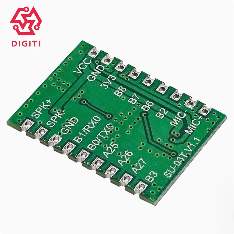 Modulo di riconoscimento vocale intelligente AI Modulo di controllo vocale offline Chip di riconoscimento vocale Modulo di controllo vocale SU-03T