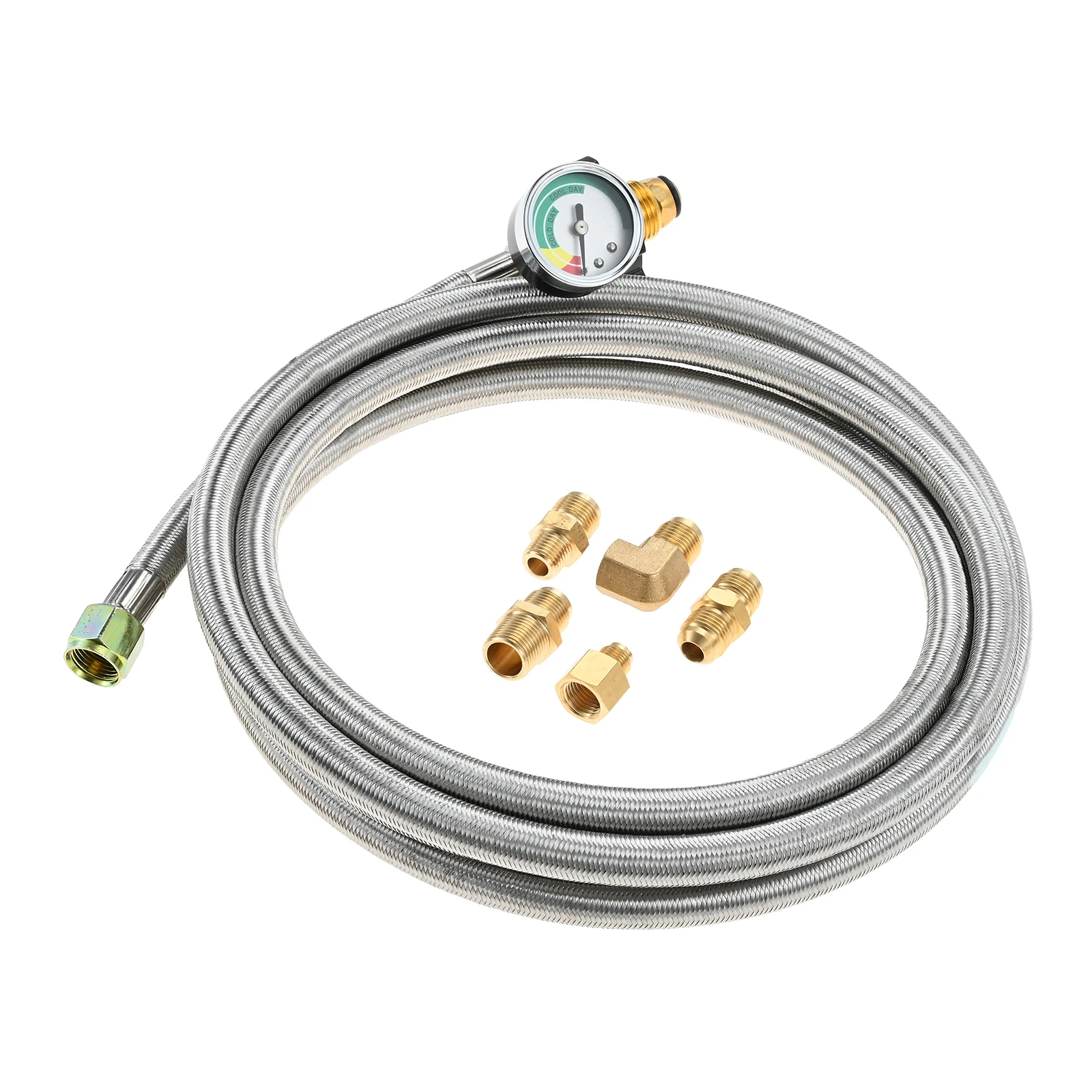 1Set 10FT POL Propane Gas Hose with 3/8